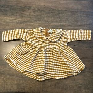 Rylee + Cru checkered dress 6-12 months